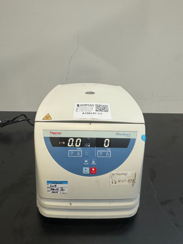 Image of Thermo Sorvall Legend Micro 17 Centrifuge